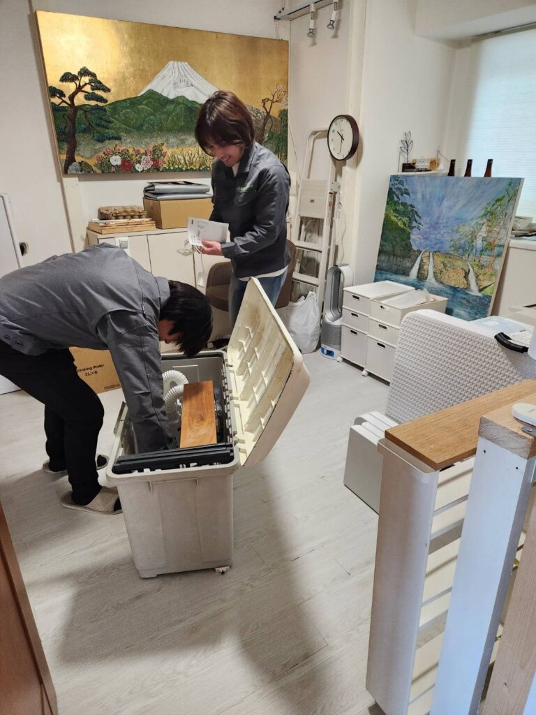 整理作業の様子