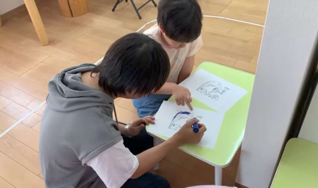 子供支援活動の様子