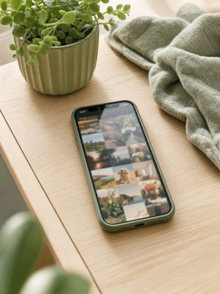 スマートフォンに残された思い出の写真